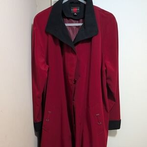 Burgundy Trench Coat